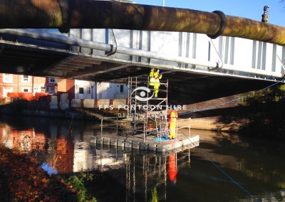 Floating Pontoon Highway Bridge Inspection Platform For Hire