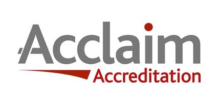 We're Acclaim Accredited